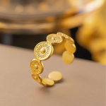 Gold-Plated Stainless Steel Finger Ring