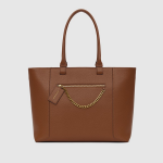 Kris Brown Structured Shoulder Tote Bag