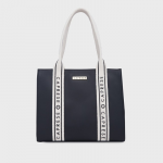 Nick Structured Brand Logo Shoulder Bag