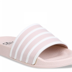 Women Pink Striped Sliders